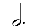 Dotted half note